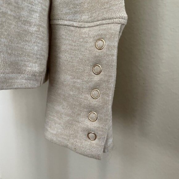 Rafaella Mock Neck Snap Cuff Sweater - Picture 5 of 10